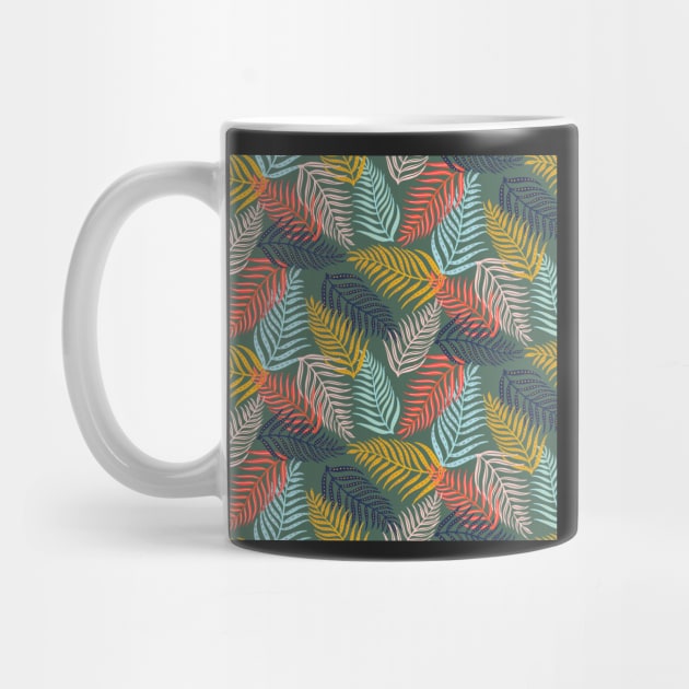 Palm leaf pattern l by Papergrape